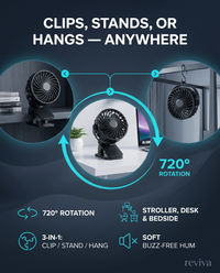 Cordless Sleep Clip Fan — image 3